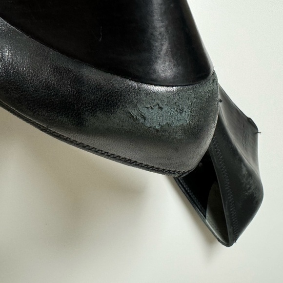 Tory Burch Black Leather Wedge - Picture 11 of 15